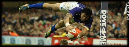 Wales Samoa George Pisi try
